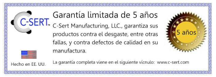 Garantia limitada de 5 anos C Sert