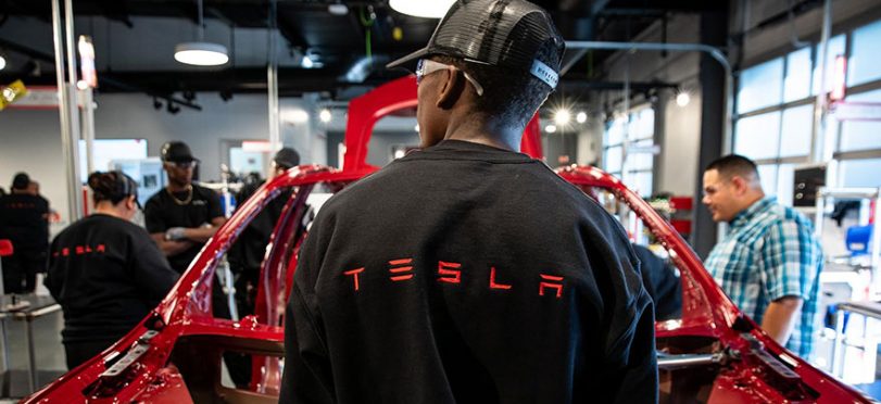 Inside Tesla’s Model 3 Factory: A Luxury All-Electric Sedan