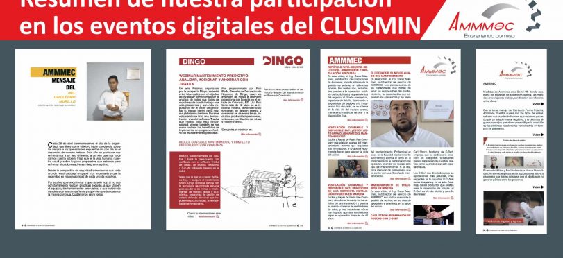 Resumen de la participación de AMMMEC, S.A. DE C.V. en los eventos digitales realizados en el año por el Clúster Minero de Zacatecas