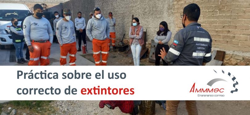 Práctica sobre el uso correcto de extintores